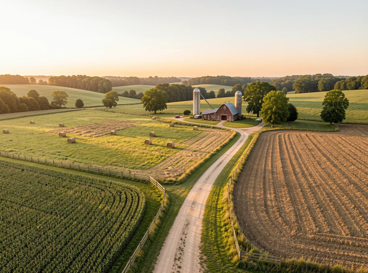 Rural landscape near Bismarck, Arkansas