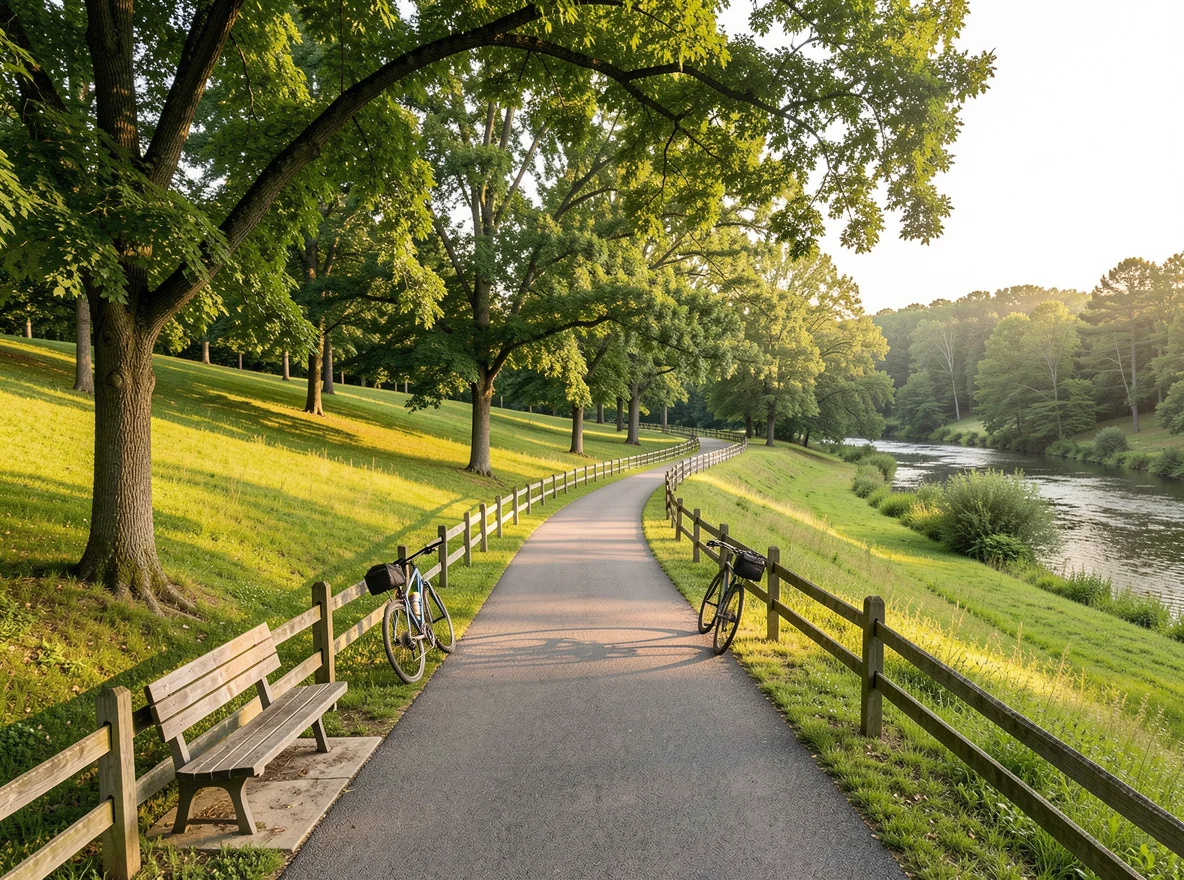 Outdoor recreation trail in Rogers, Arkansas