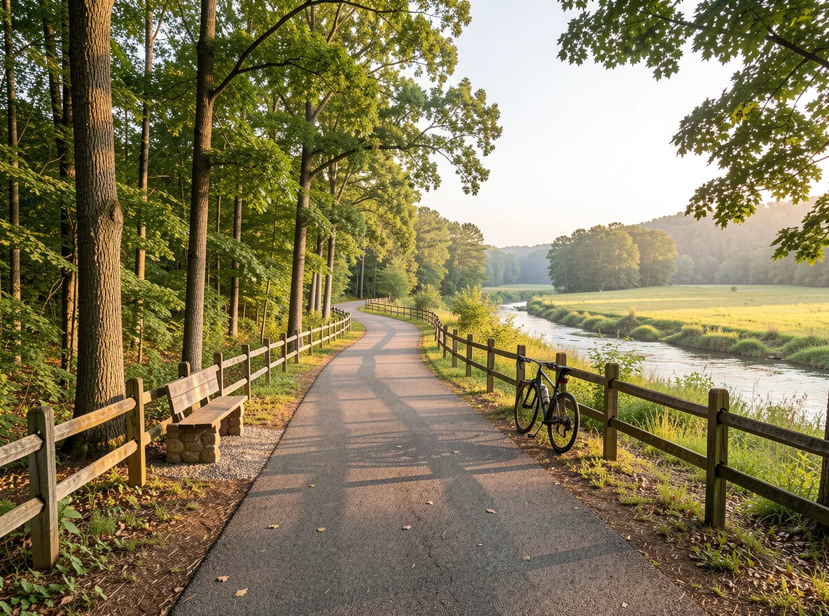 Cycling trail in Bentonville