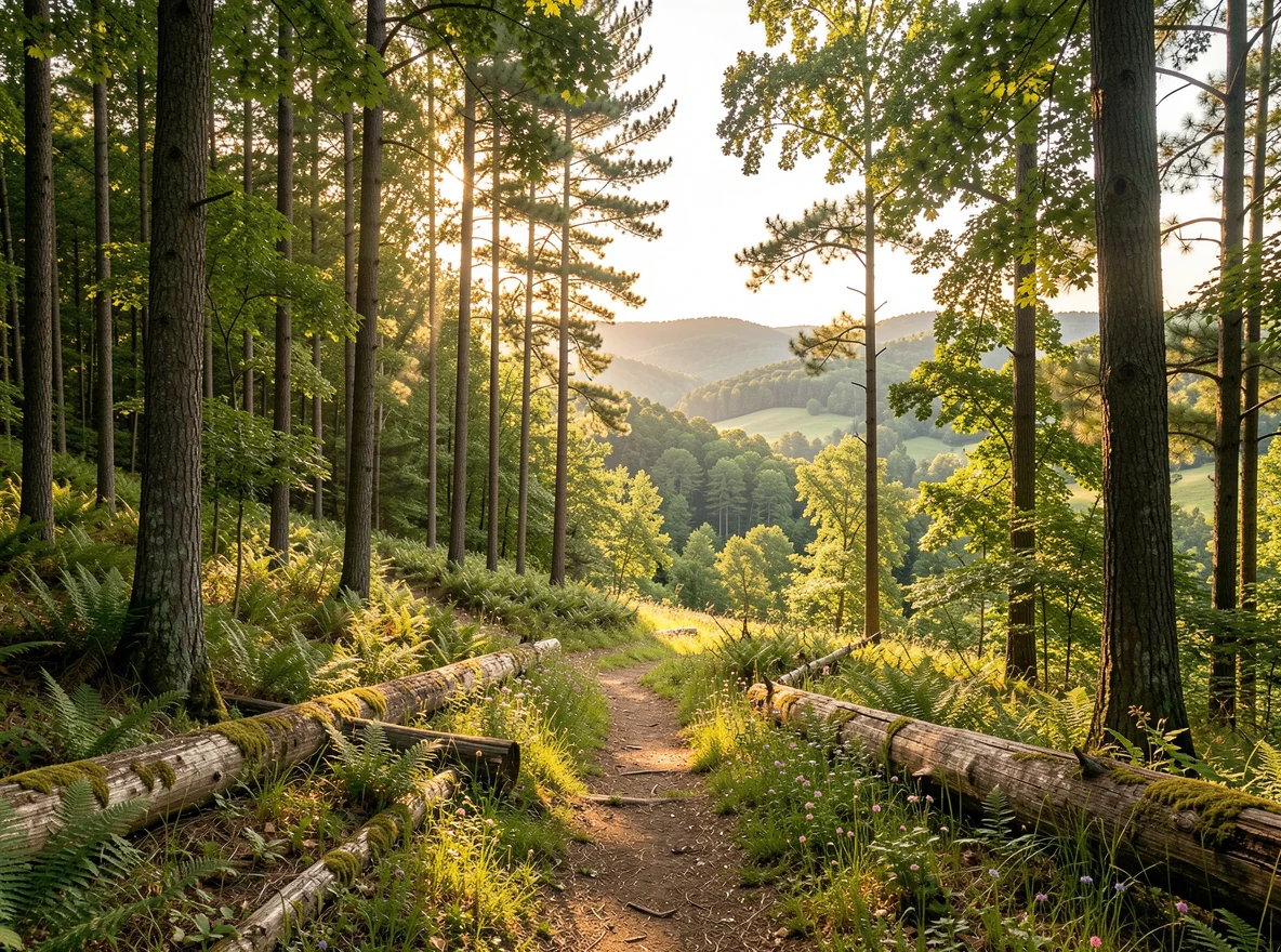 Wooded homesite landscape in Bonnerdale, Arkansas