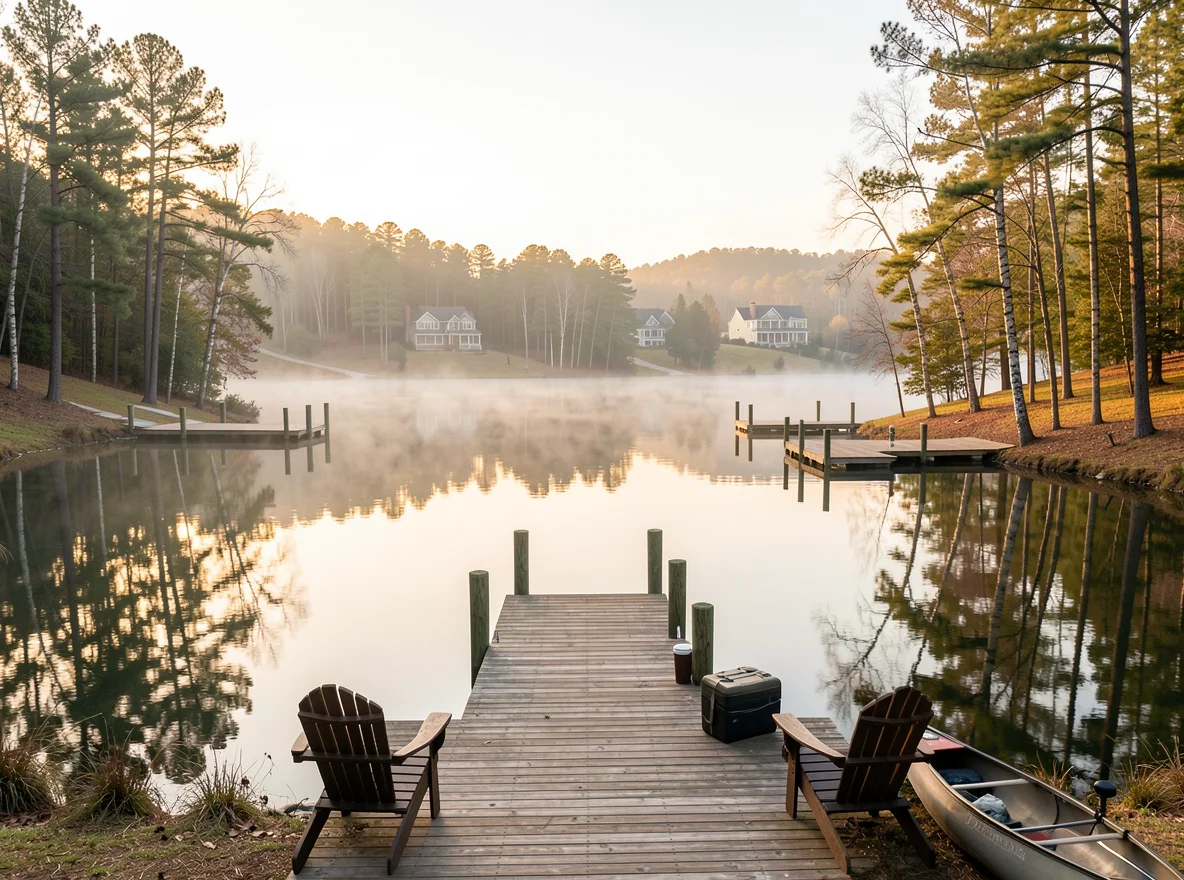 Lake lifestyle near Hot Springs, Arkansas