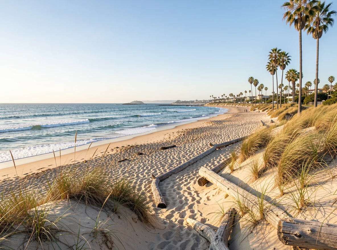 Ventura beach and coastal recreation scene