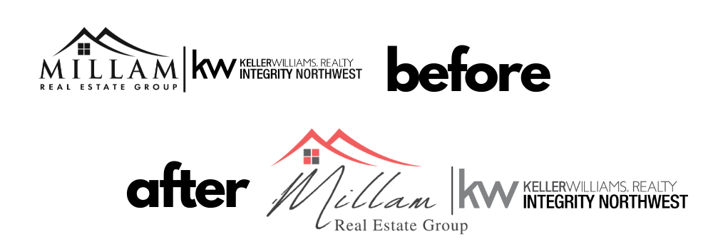 Millam Real Estate Group Logo before and after