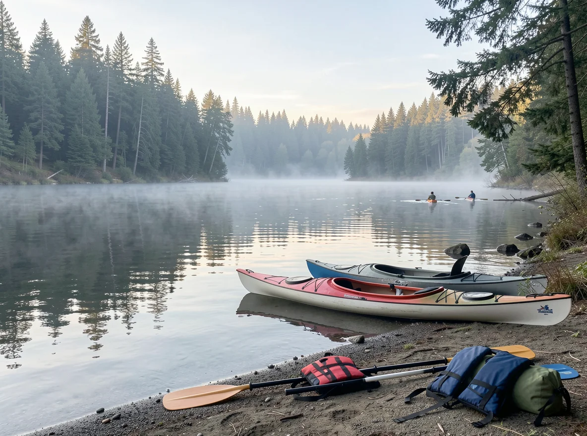 Kayaking and waterfront recreation near Kenmore, Washington