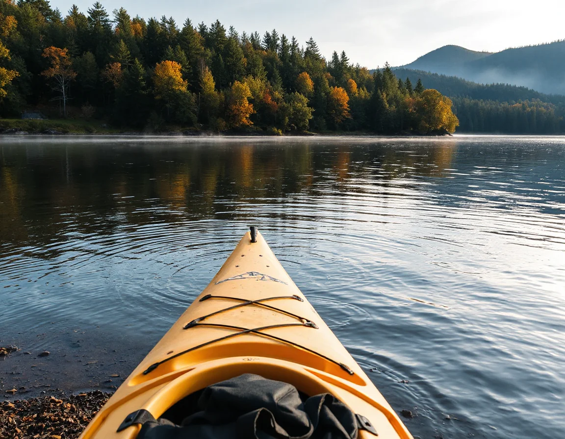 Kayaking on the Delaware River near Belvidere
