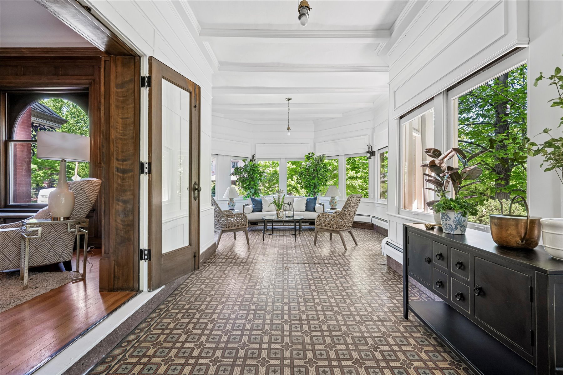 Harry C. James Residence Sunroom
