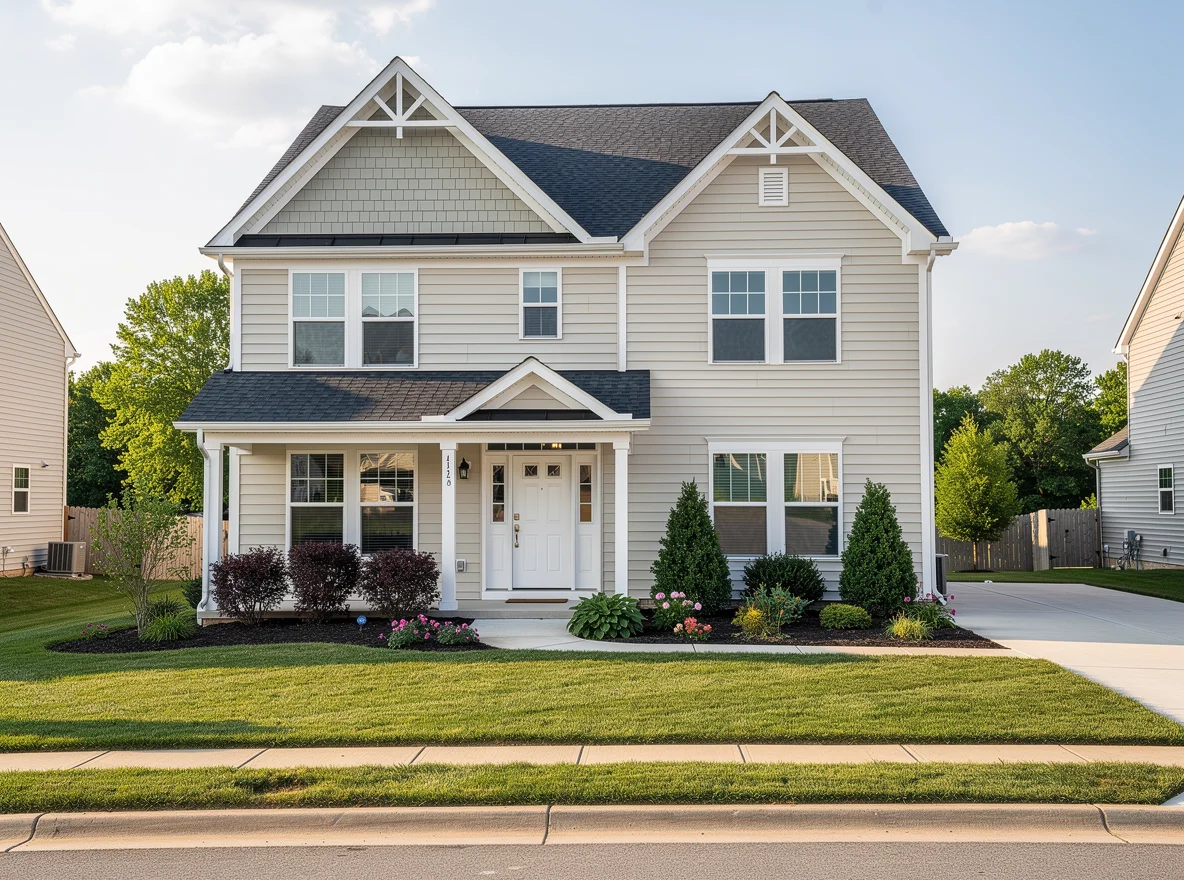 Fresh curb appeal on a Montgomery County home