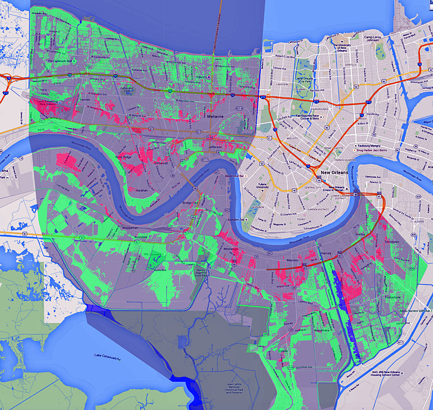 Jefferson Parish Flood Zone Map