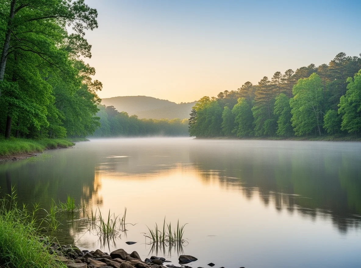 Scenic water and greenery near Childersburg