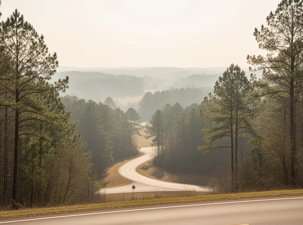 Scenic landscape near Sylacauga