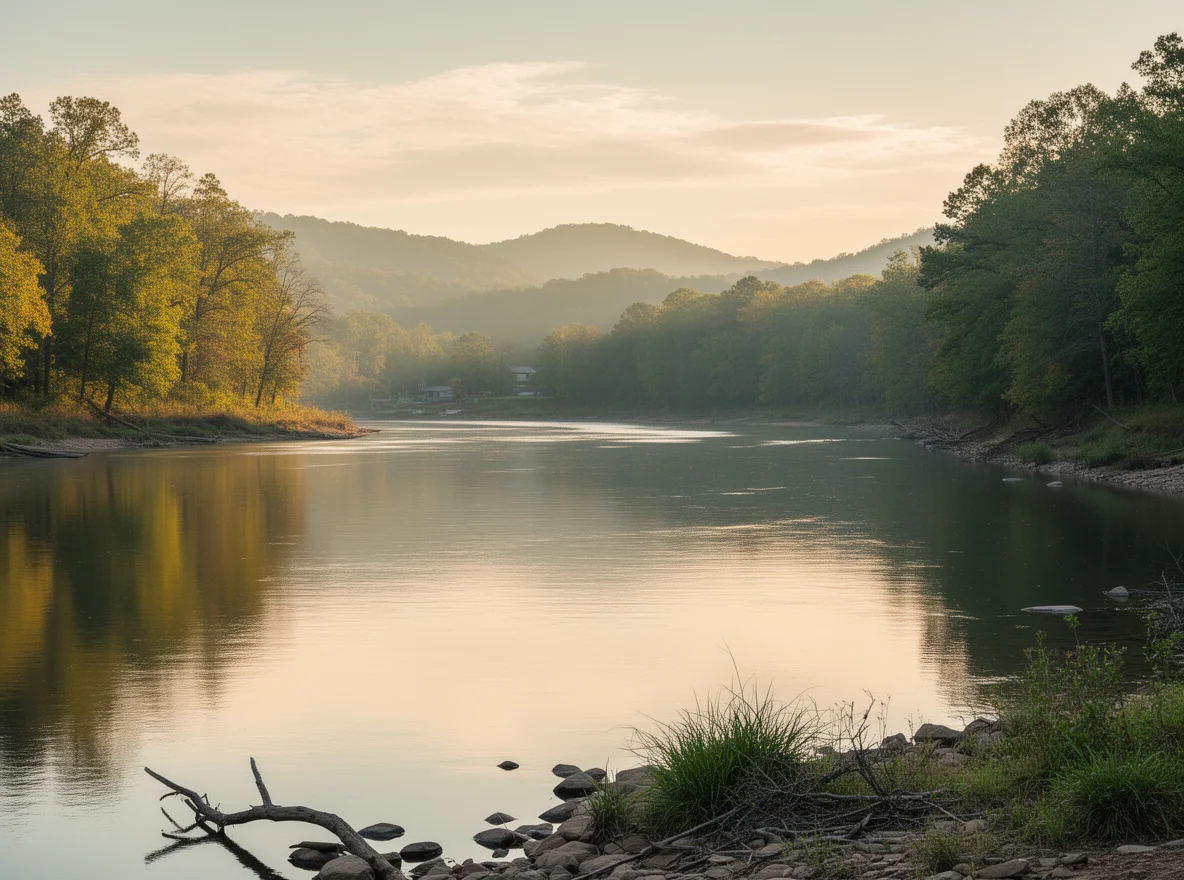 Coosa River scenery in the Coosa Valley