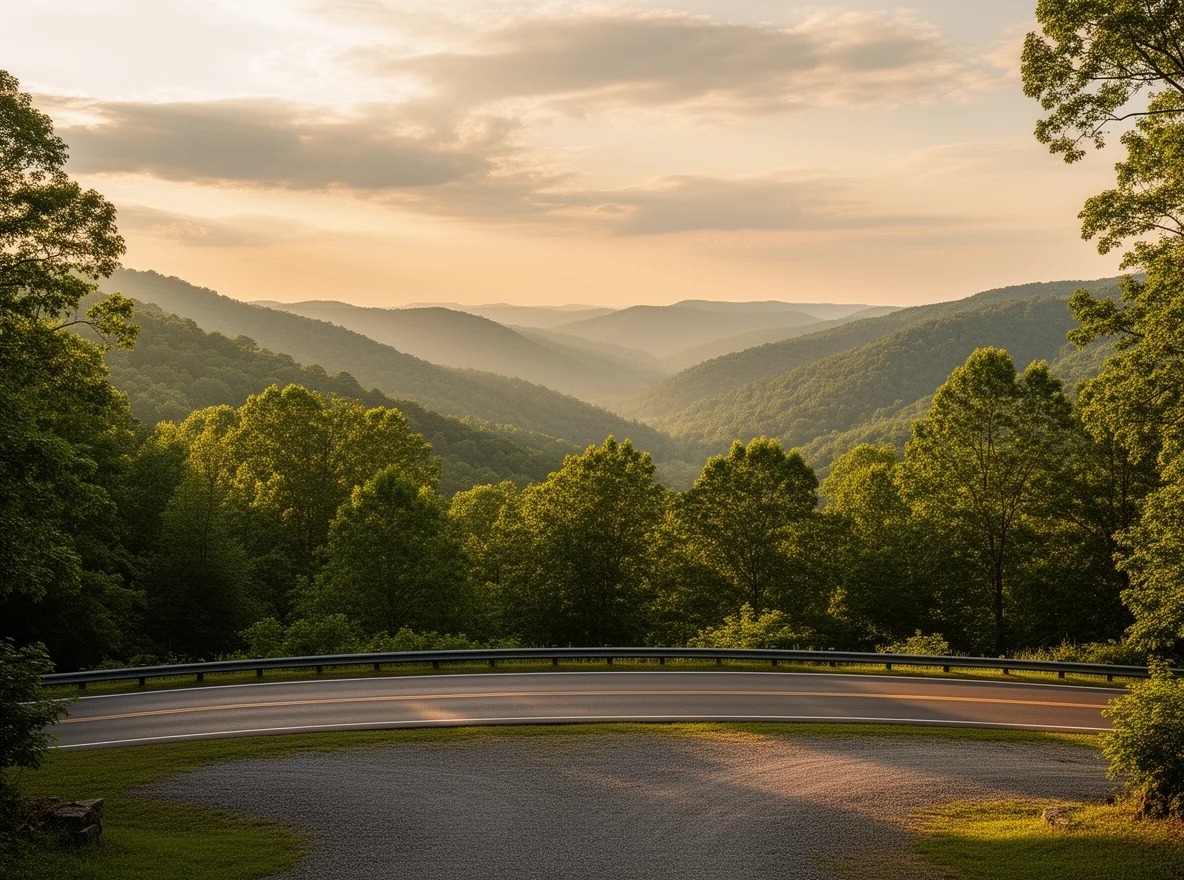 Scenic mountain overlook near Mentone, Alabama