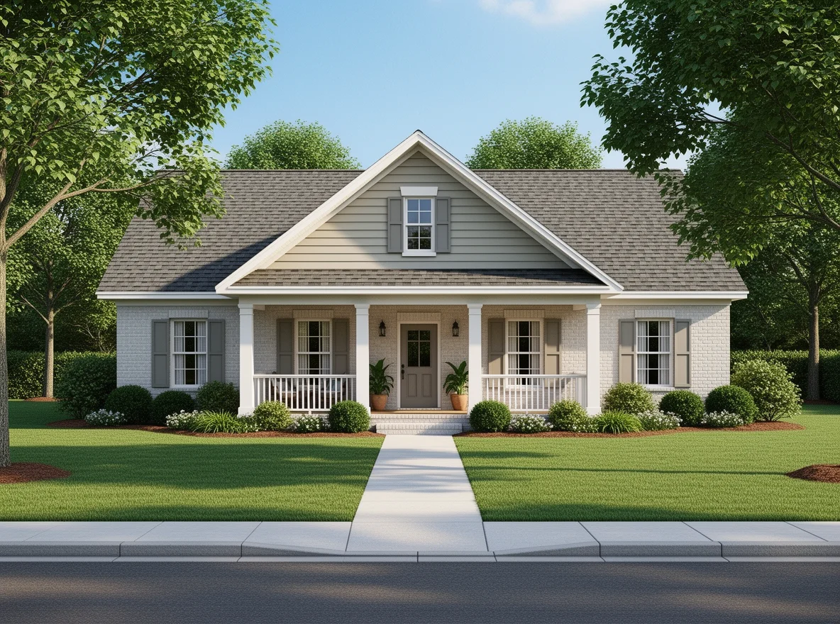 Traditional single-family home exterior in Ashland, Alabama