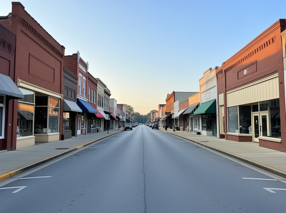 Downtown Sylacauga streetscape