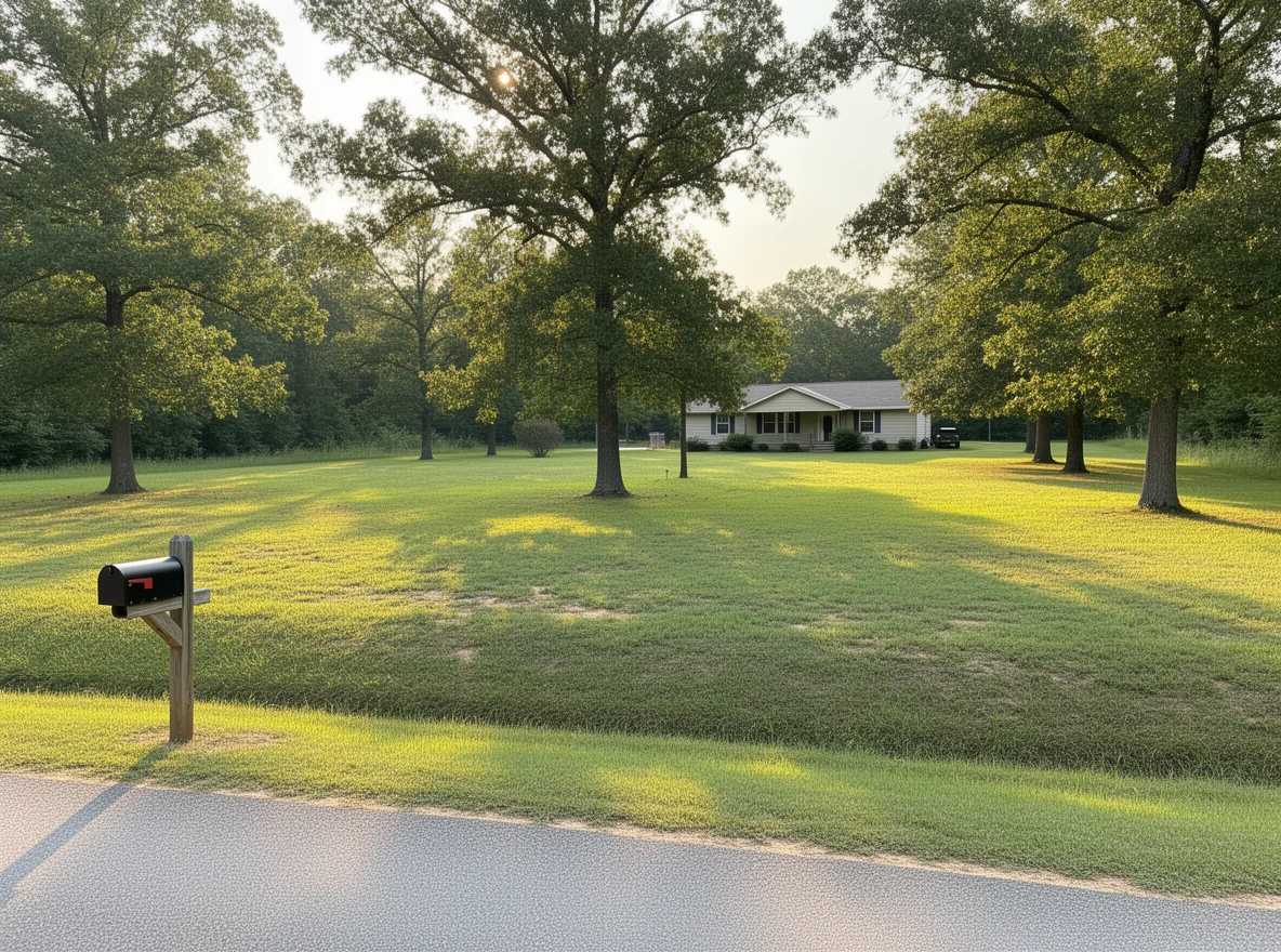 Rural residential setting near Wilsonville, Alabama