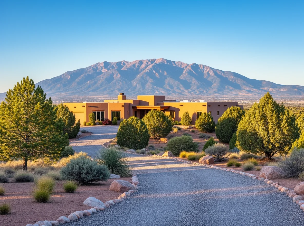 High-desert estate home with Sandia Mountain views