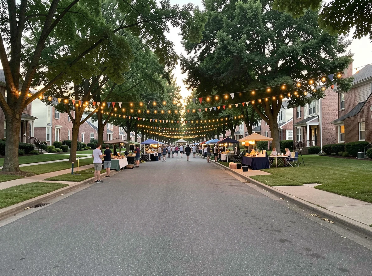 Residential community atmosphere in Cincinnati