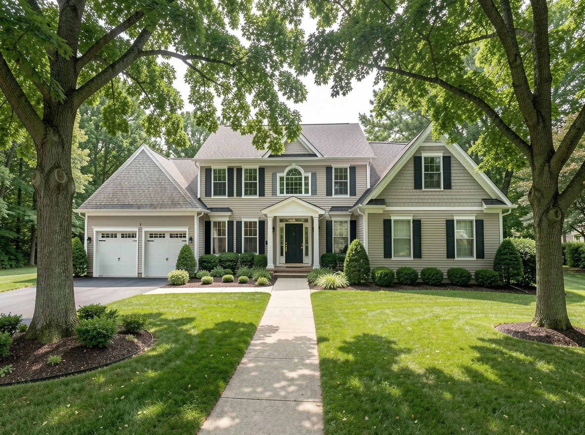 Move-up home exterior in Montgomery