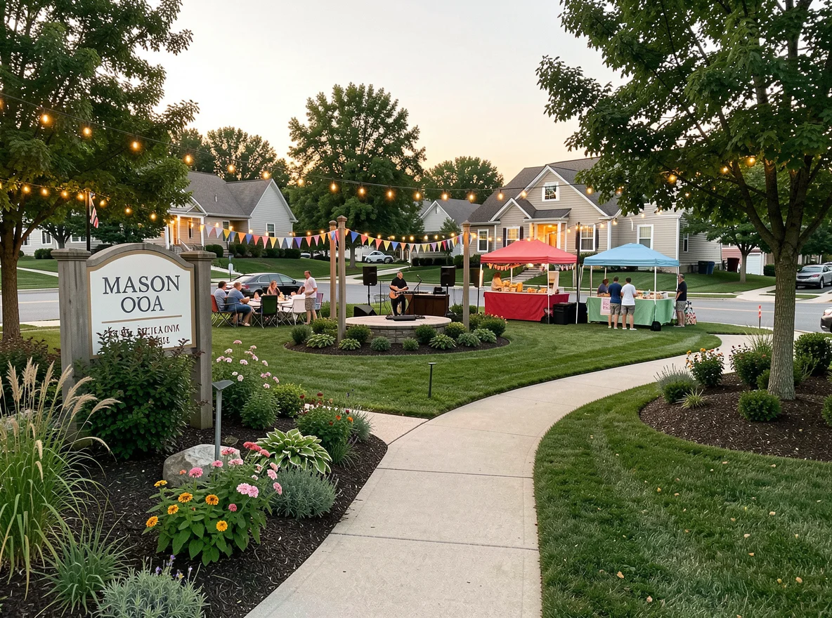 Community gathering space in Mason