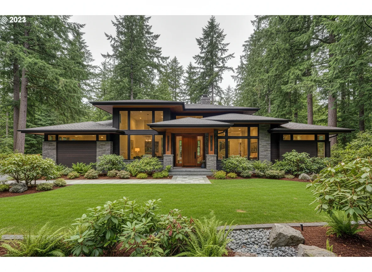 Northwest-style home exterior in Sammamish, Washington