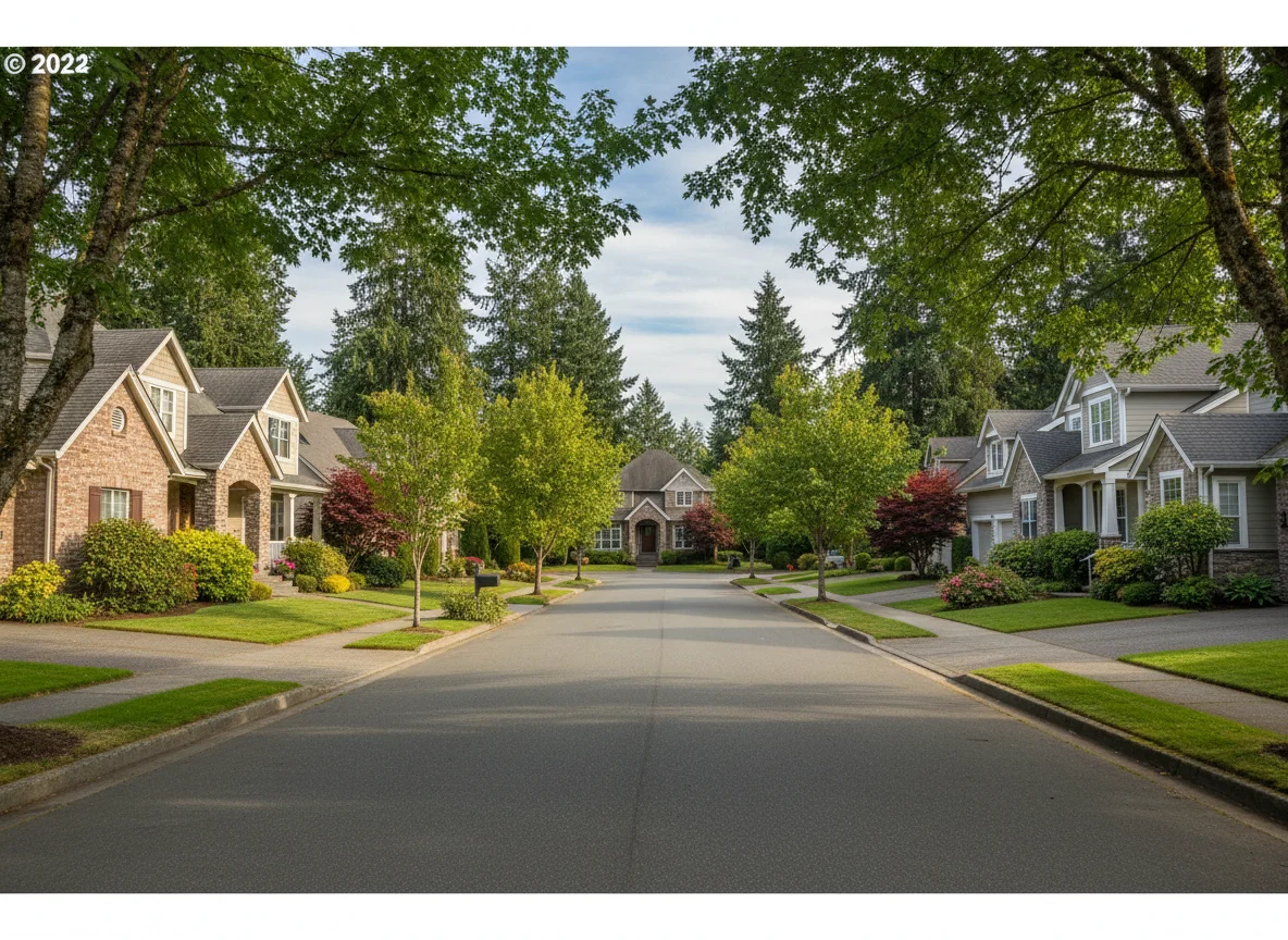 Quiet Kirkland residential street with well-kept homes