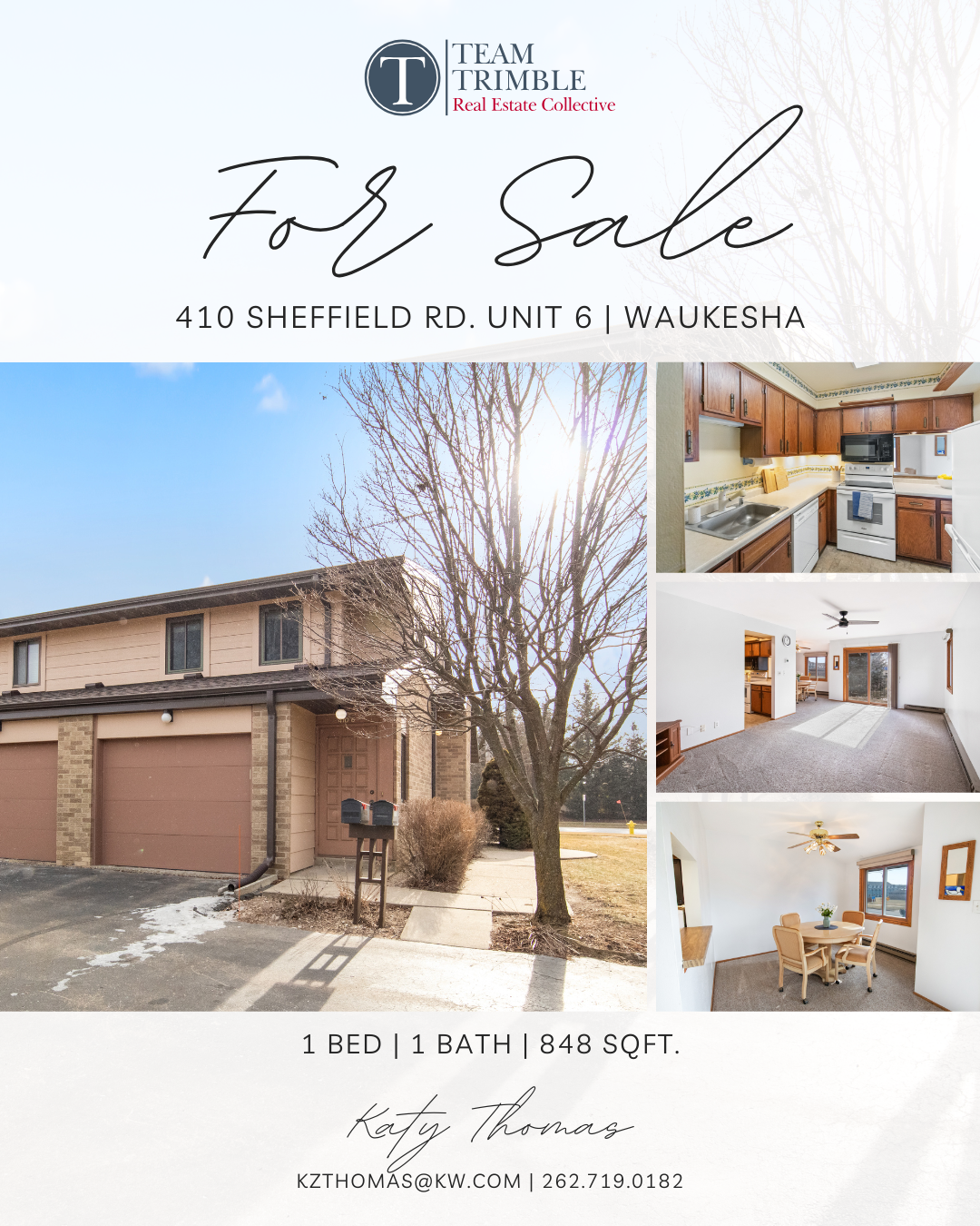 Just Listed: 410 Sheffield Rd. Unit 6 - Waukesha