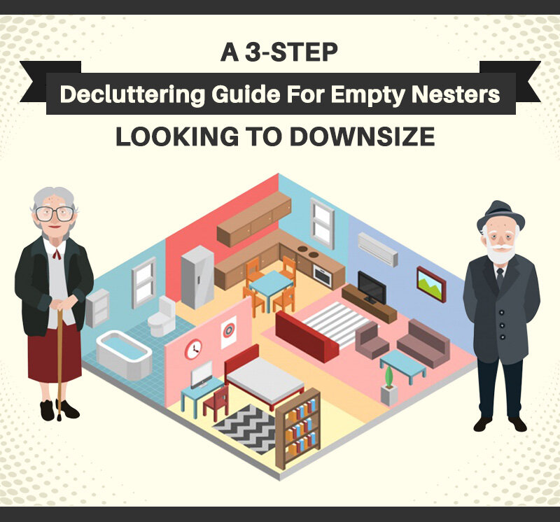 Unlock the Secret to a Blissfully Organized Life: The Ultimate 3-Step Decluttering Guide for Empty Nesters Seeking to Downsize