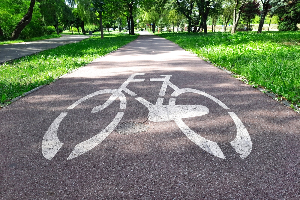 designated bike lane in the community