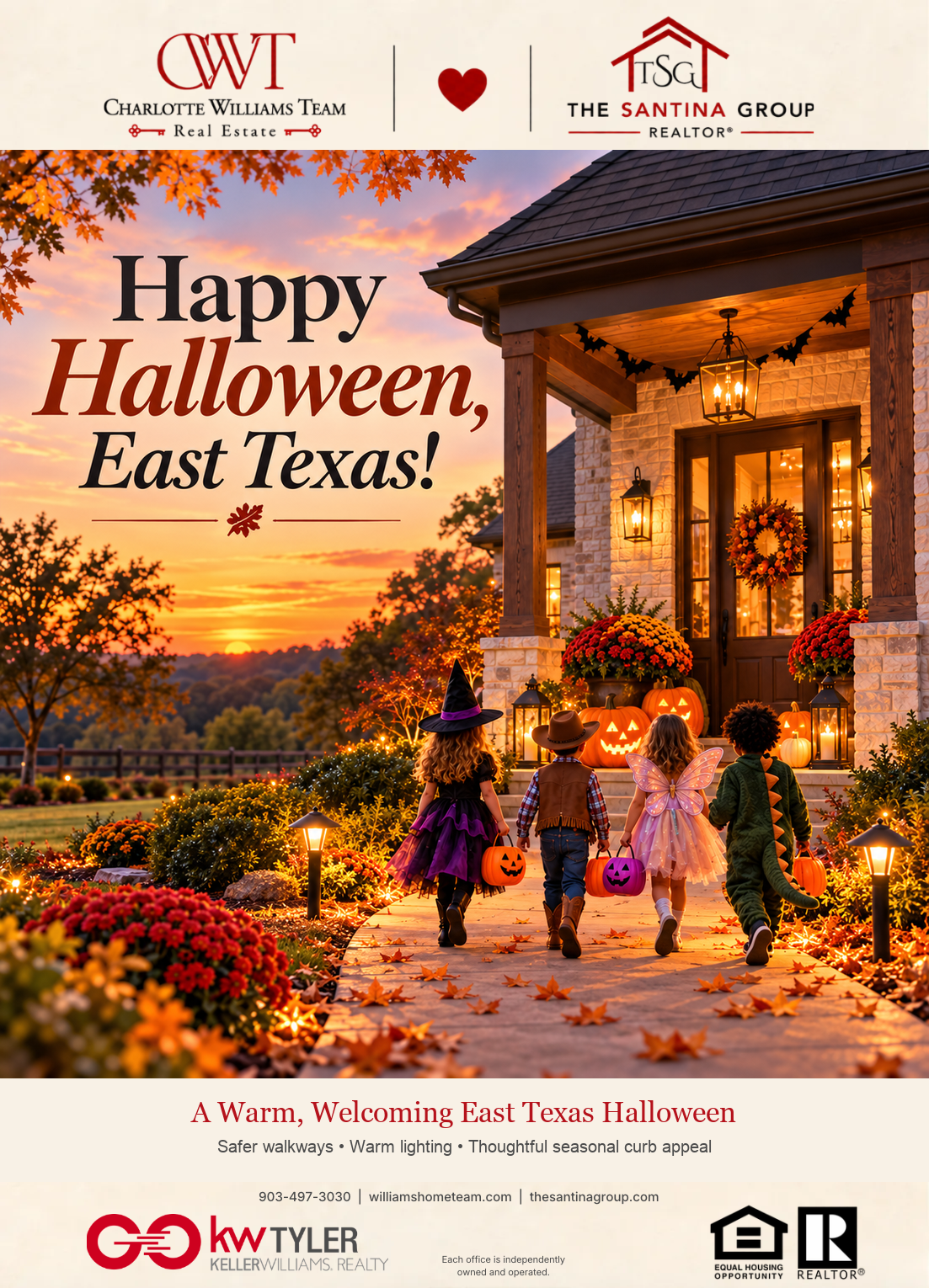 A Warm, Welcoming East Texas Halloween: Home Safety & Curb Appeal Tips