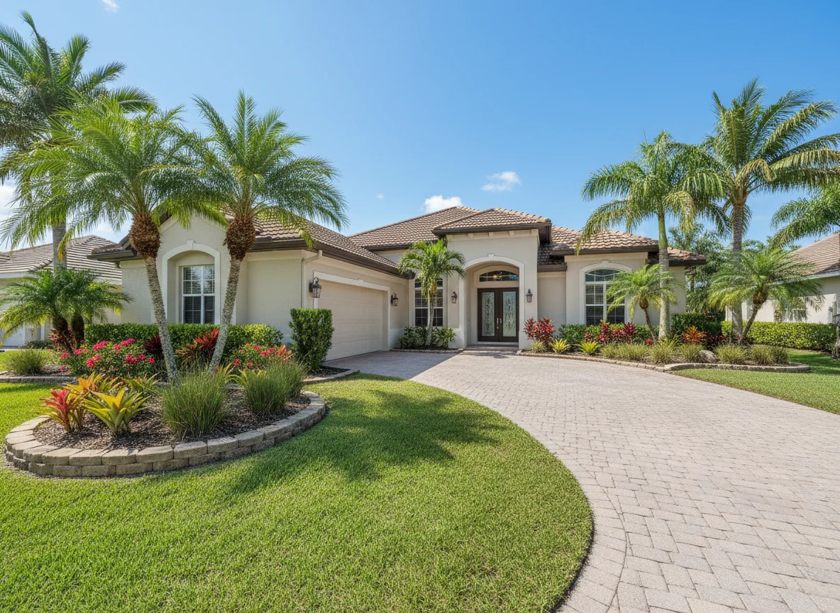 Single-family home exterior in Davie, Florida