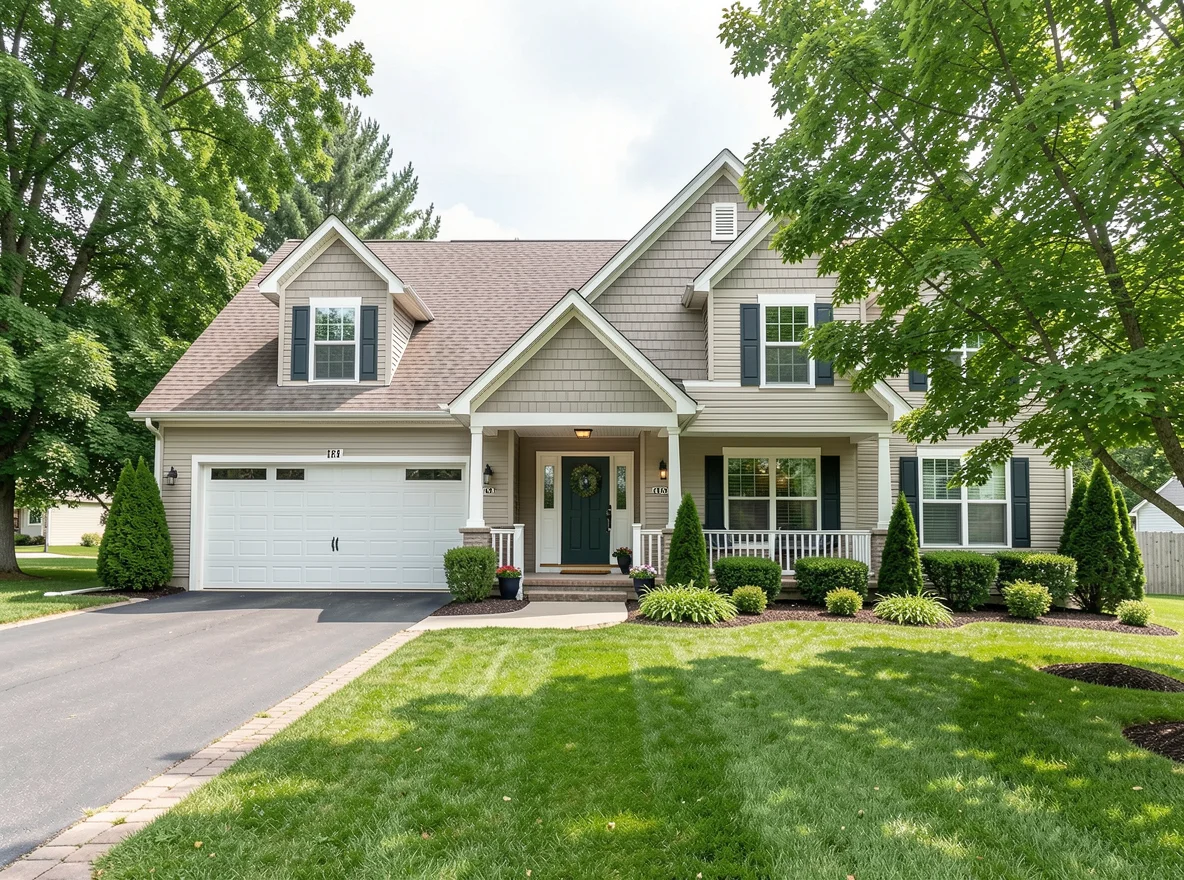 Prepared Milford home exterior with inviting curb appeal