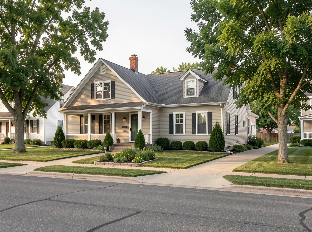 Downtown and neighborhood character in Sioux Rapids, Iowa