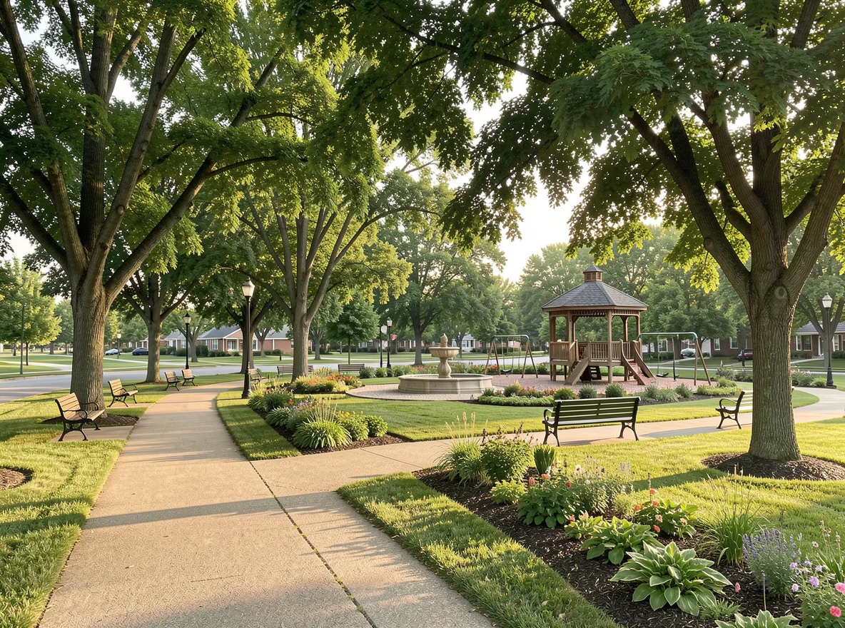 Park and outdoor recreation scene near Fostoria, Iowa