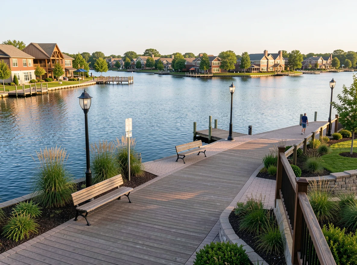 Waterfront scene in Arnolds Park