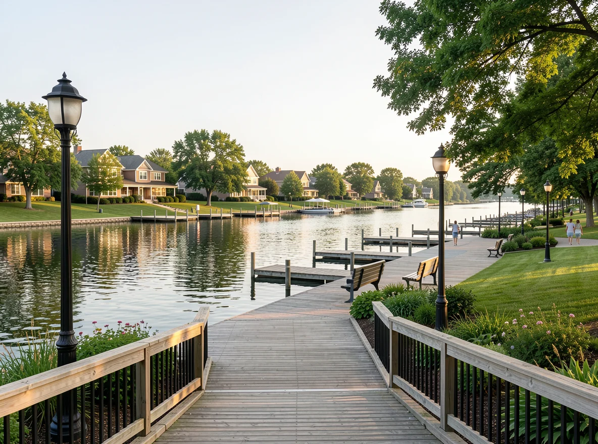 Waterfront homes in Spirit Lake