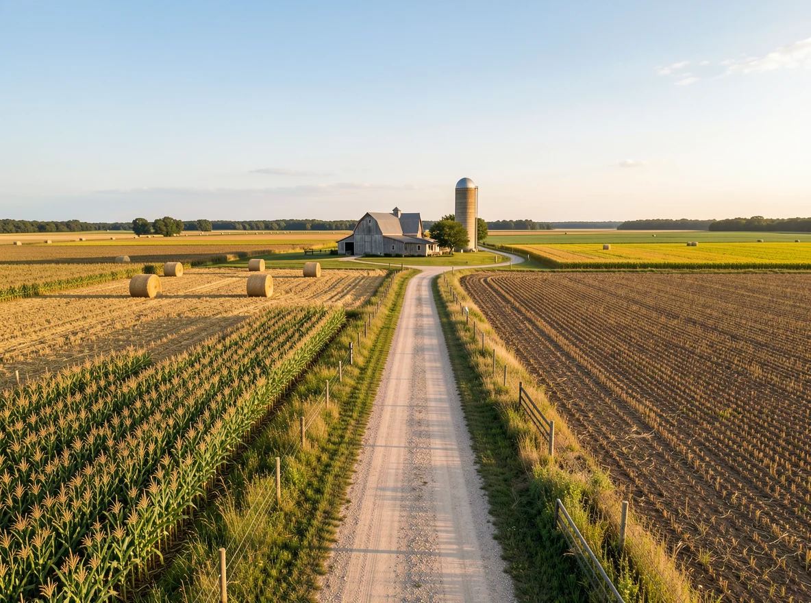 Rural landscape near Fostoria, Iowa