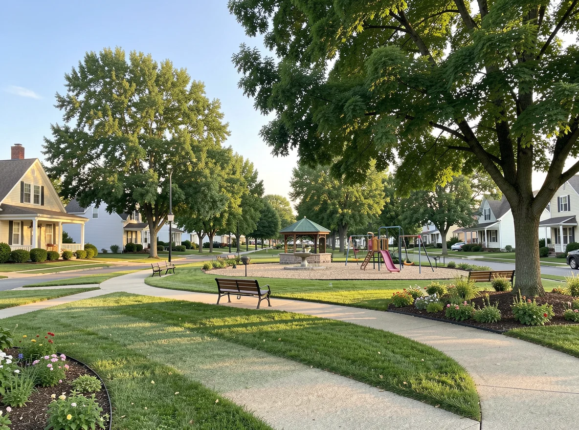 Peterson Iowa small-town streetscape