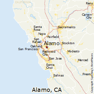 Map of Alamo California
