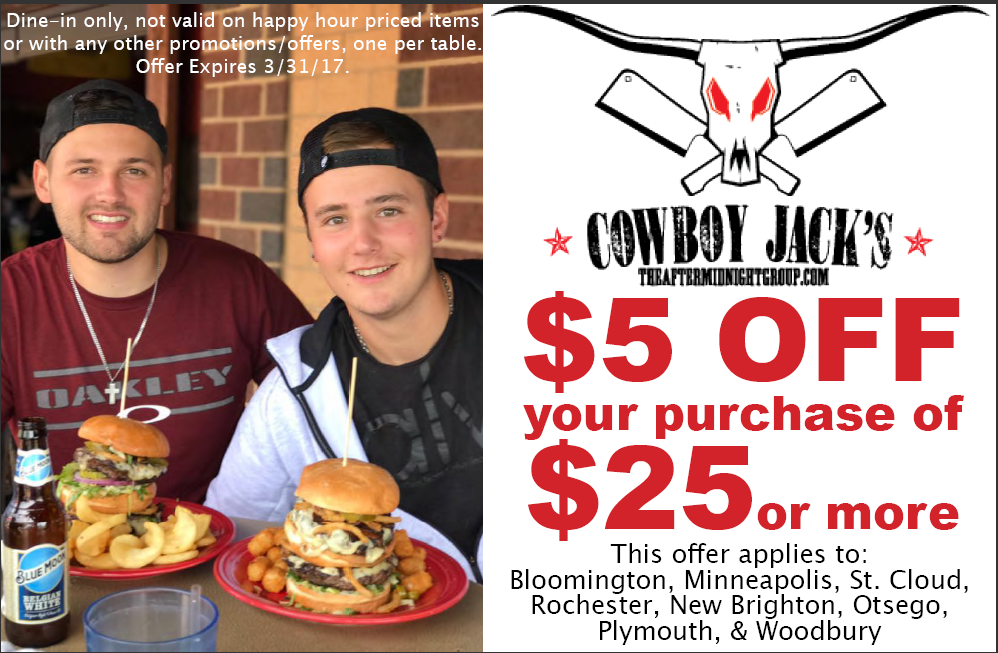 Cowboy Jack's Coupon