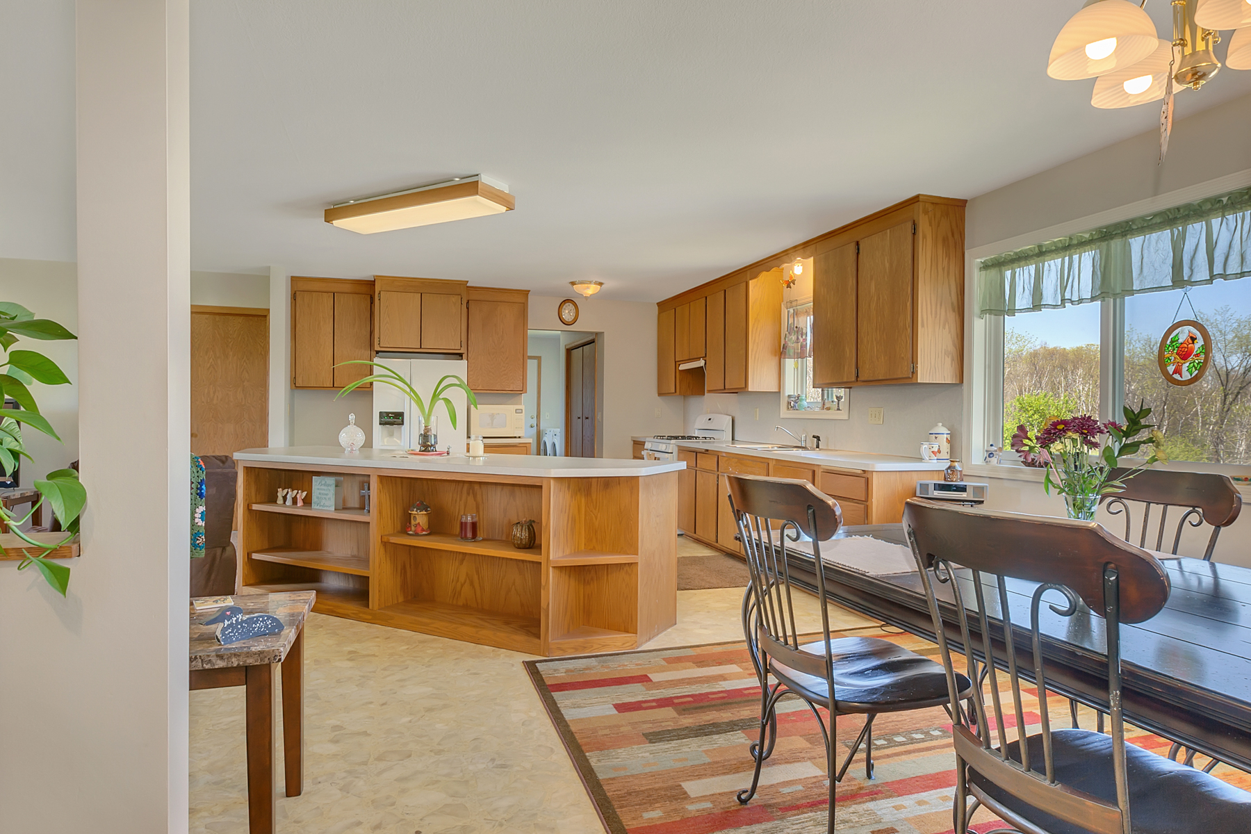 kitchen and dining