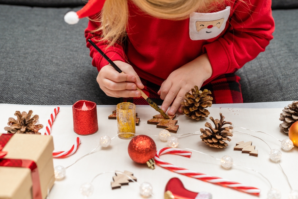 homemade ornament crafting
