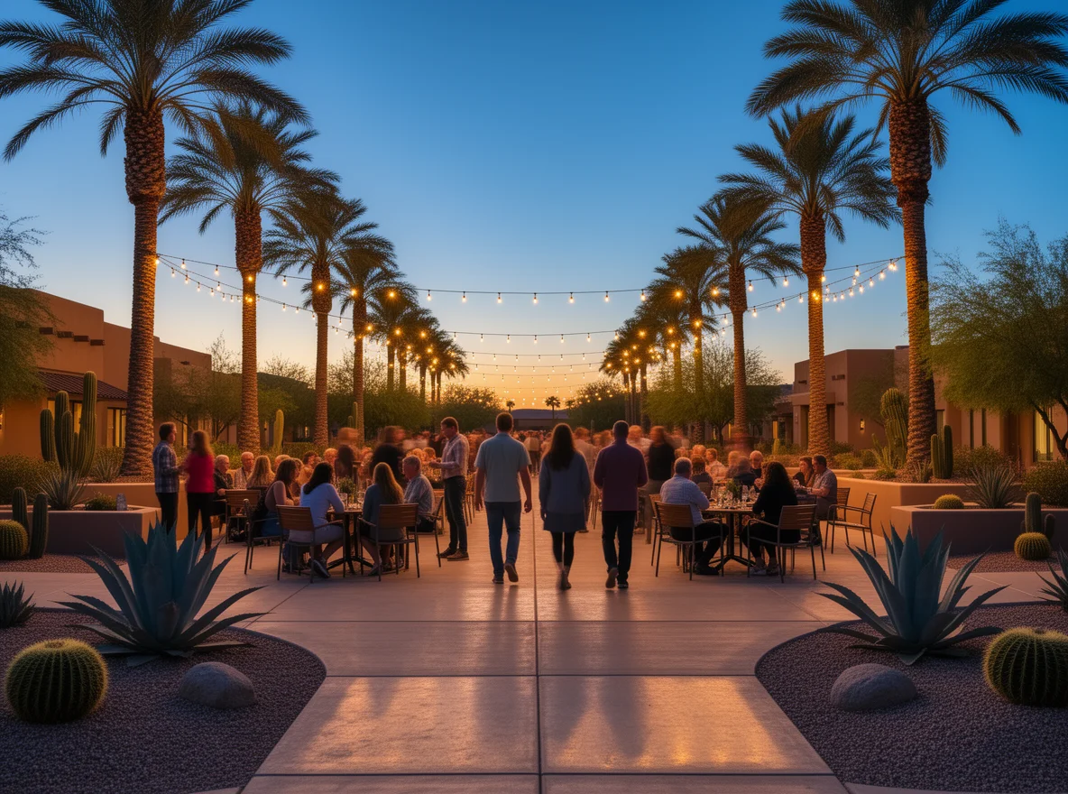 Outdoor community gathering in Peoria, Arizona