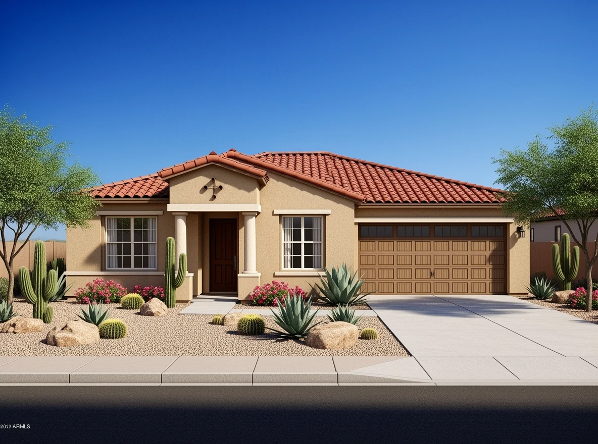 Southwestern home exterior in Peoria, Arizona