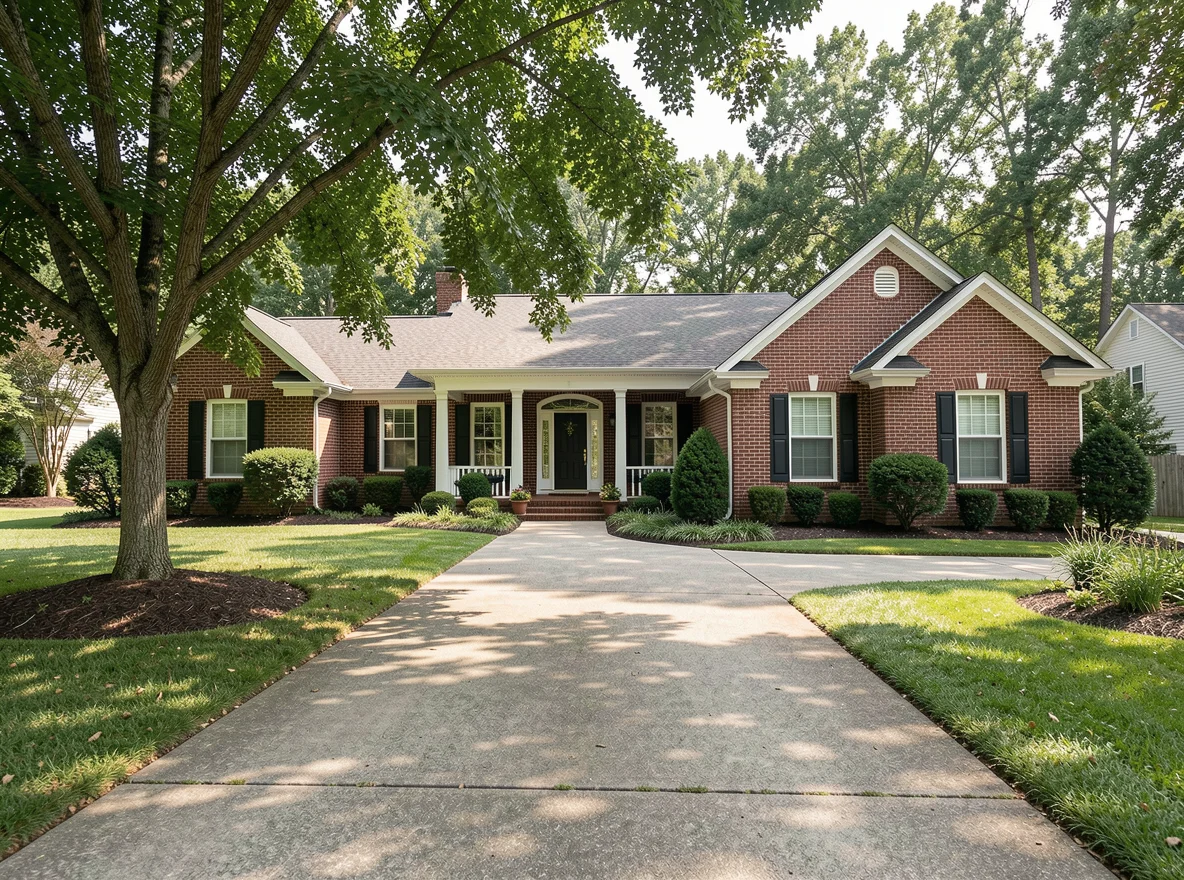 Brick ranch exterior in Marietta