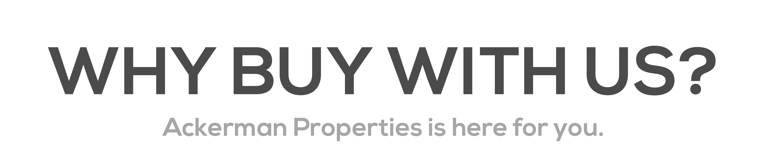WHY BU WITH US?