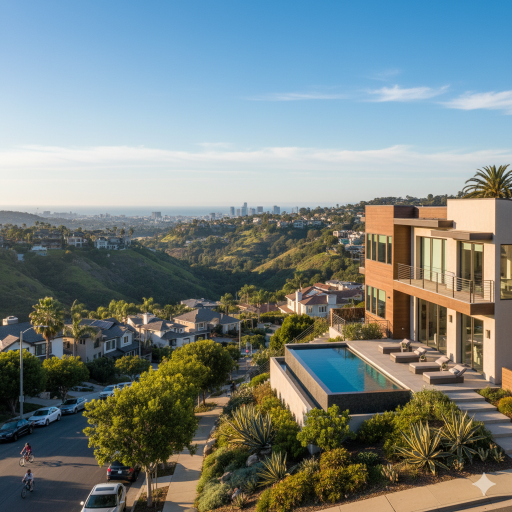 Hillside home in Fletcher Hills