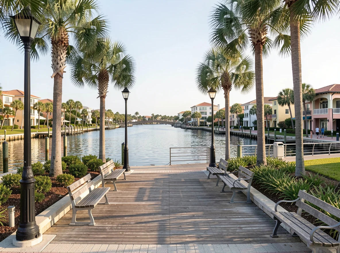 Waterfront view in Hollywood, Florida