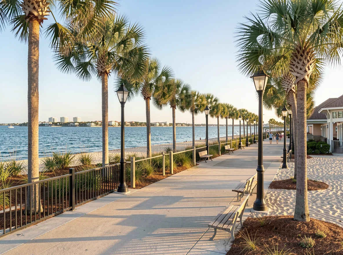 Coastal promenade near Hollywood Beach
