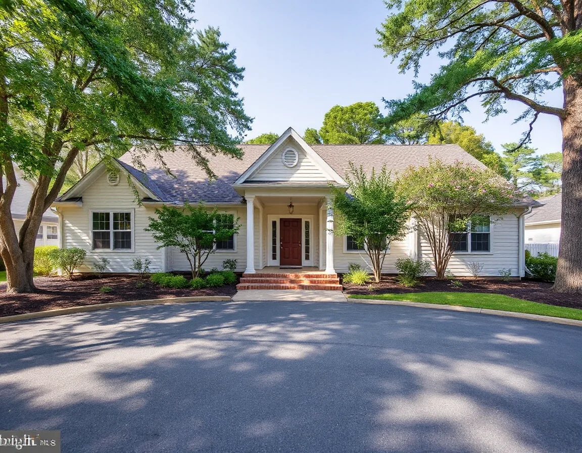 Coastal-style home exterior in Ocean Pines, Maryland