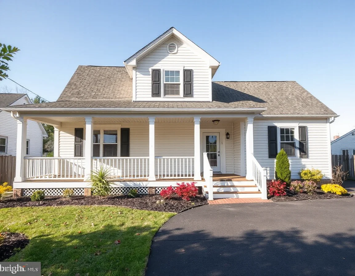Coastal Delaware-style rental home exterior in Frankford